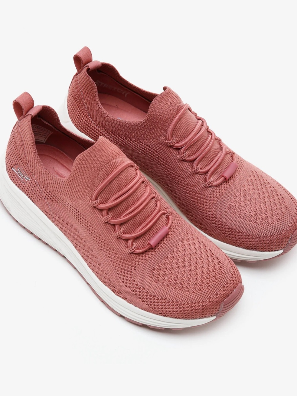 NEW Skechers BOBS Sparrow 2.0 Allegiance Crew Slip On Sneakers Rose Pink Size 8